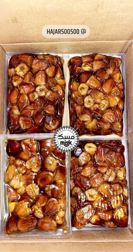 كرتون 6 كيلو تمر سكري كبس مغلفات نصف كيلو