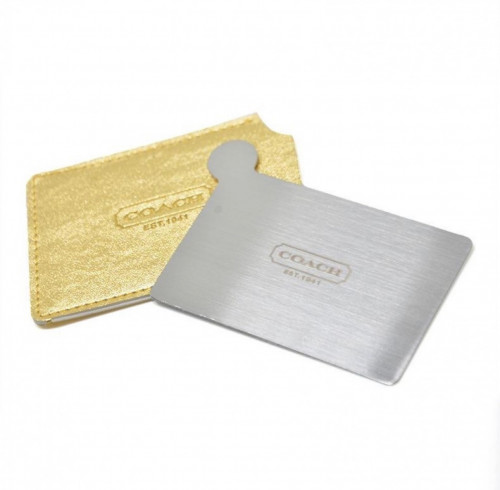 مرايا جيب مع حافظة جلد.