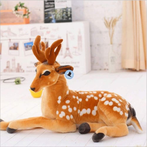 دمية الغزالة الناعمة المحشوة بالقطن