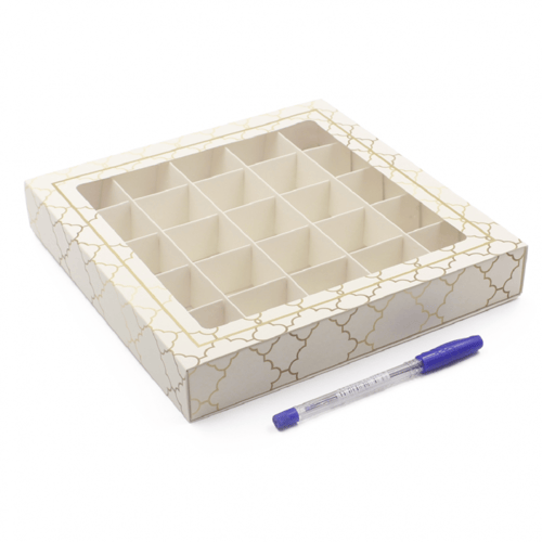 تغليف هدية بخور أبيض + كرت.