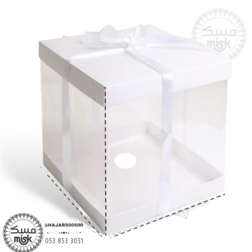 4 بوكسات هدايا شفافة فارغة 26 * 26 *20