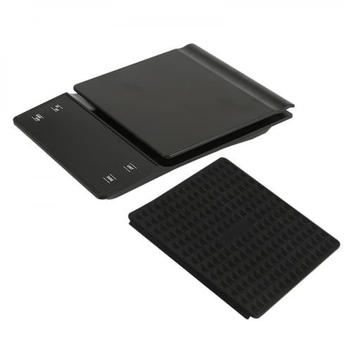 ميزان ذكي رقمي أسود | بشاشة لمس LCD