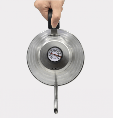 ابريق تقطير وترشيج بمقياس حرارة ستانلس ستيل مع ميز...