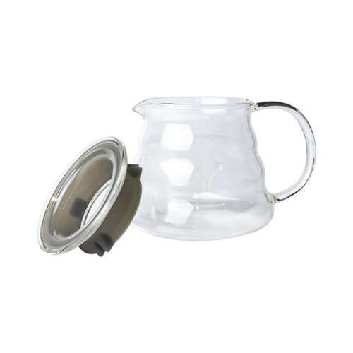 ابريق v60 زجاجي مع غطاء (350 مل - 600 مل)