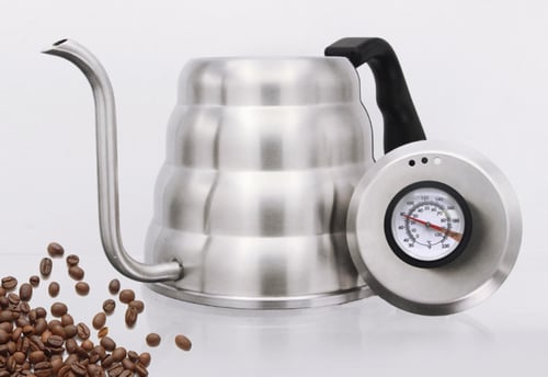 ابريق تقطير وترشيج بمقياس حرارة ستانلس ستيل مع ميز...