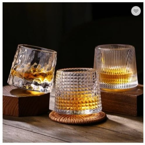 كأس زجاج كرستالي مقاوم للحرارة بتصميم فريد ومبتكر...