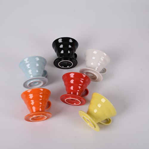 قمع ترشيح v60 مع مقبض V01 | سيراميك (بعدة ألوان)