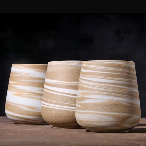 كوب قهوة سيراميك صناعة يدوية |سعة 300 مل