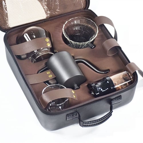 حقيبة القهوه المختصه الفاخرة 8 قطع من الكاربون فاي...