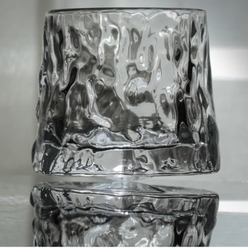 كأس زجاج كرستالي مقاوم للحرارة بتصميم فريد ومبتكر...