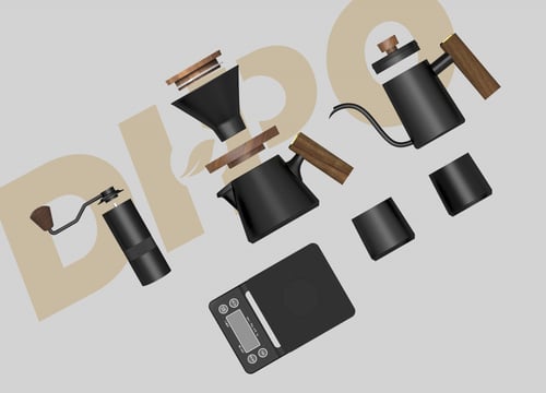 مجموعة التحضير للترشيح V60 سيراميك أسود للقهوة الم...