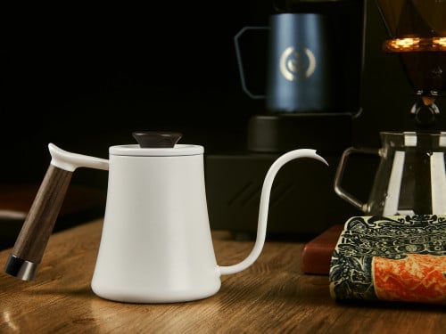 ابريق تقطير القهوة المقطرة ستانلس ستيل - أبيض | 60...