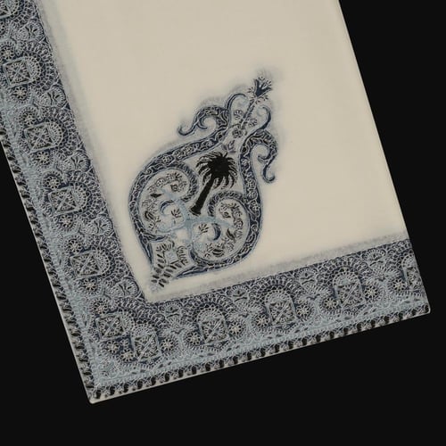 شال باشمينا ملكي فاخر - صوف كشميري 100% - بتصميم ا...