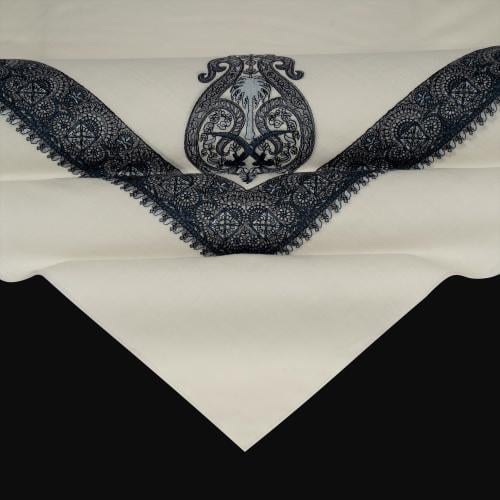 شال باشمينا ملكي فاخر - صوف كشميري 100% - بتصميم ا...