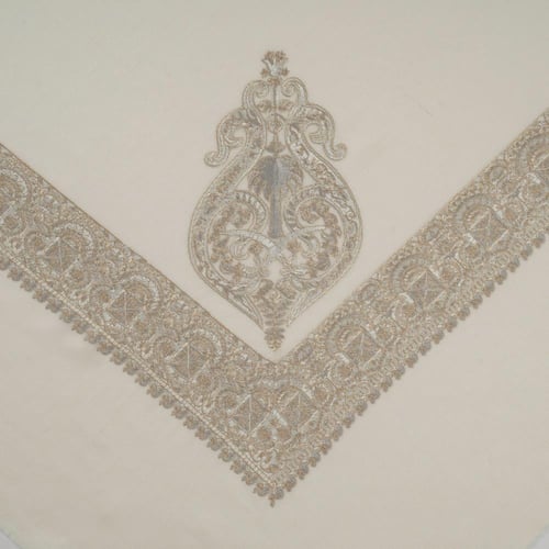 شال باشمينا ملكي فاخر - صوف كشميري 100% - بتصميم ا...