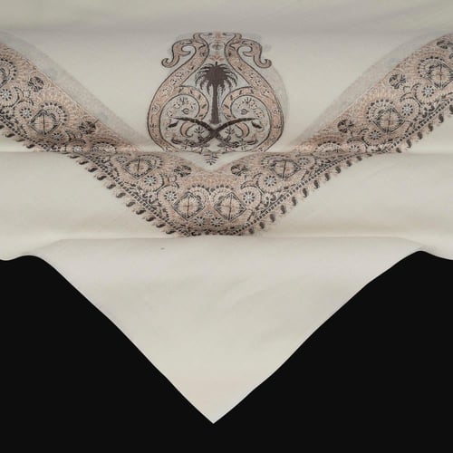 شال باشمينا ملكي فاخر - صوف كشميري 100% - بتصميم ا...