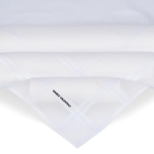 عرض حصري بكج شماغين ماريو فالنتينو الابيض اخر اصدا...