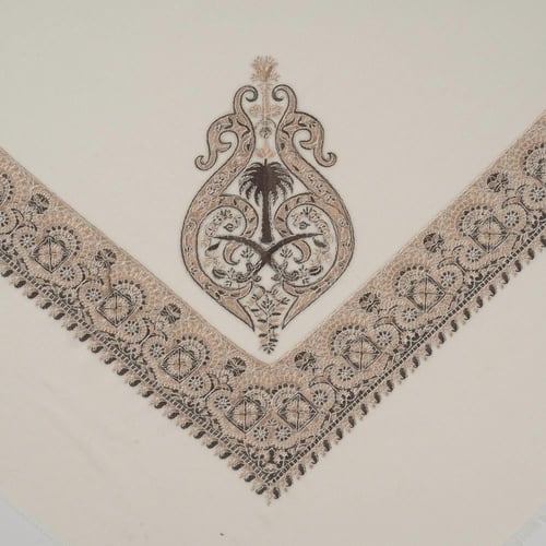 شال باشمينا ملكي فاخر - صوف كشميري 100% - بتصميم ا...