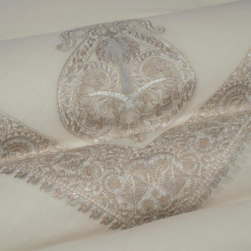 شال باشمينا ملكي فاخر - صوف كشميري 100% - بتصميم ا...