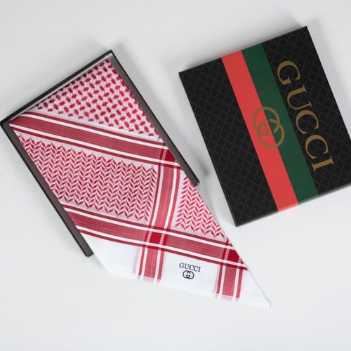 عرض حصري بكج شماغين قوتشي 2026 بسعر شماغ واحد