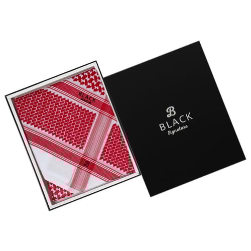 شماغ بلاك سيجنتشر احمر غامق اصدار 2026