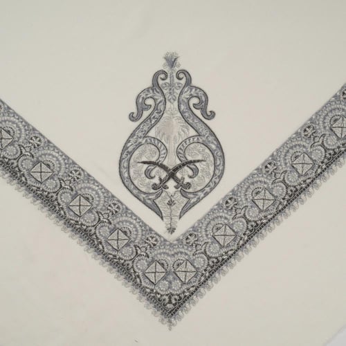 شال باشمينا ملكي فاخر - صوف كشميري 100% - بتصميم ا...