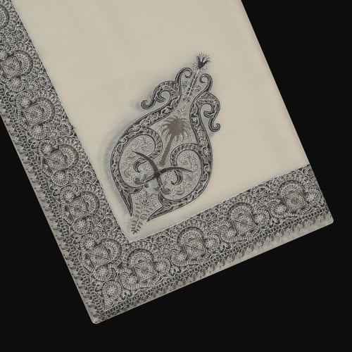 شال باشمينا ملكي فاخر - صوف كشميري 100% - بتصميم ا...