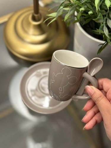 كوب وصحن ميكي ماوس