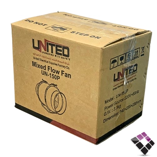 مراوحة شفط سقف دكت مخفي نفاثة بلاستيك يونايتد UNIT...