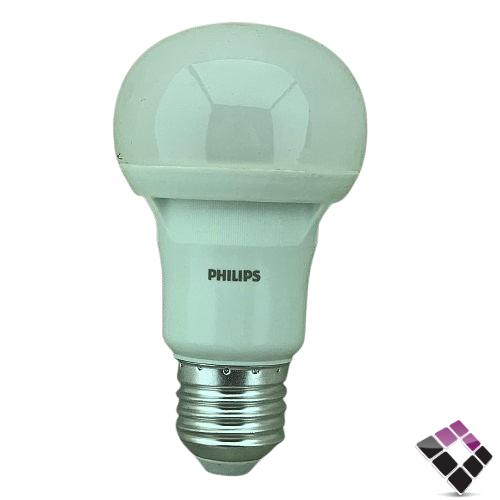 Philips bulb, spherical LED, year, E27, white light, 8W