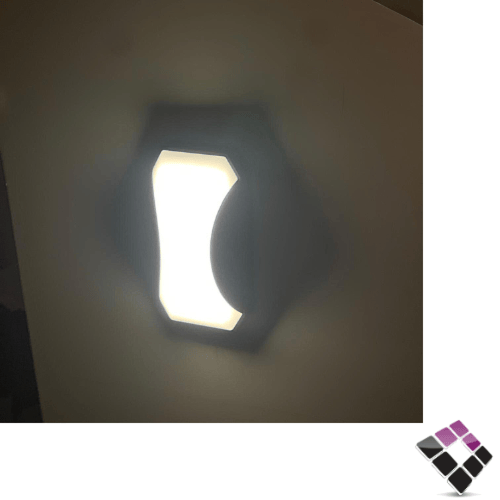 ابلك جداري LED خارجي بلاستيك PLATO-PLUS مستطيل مخص...