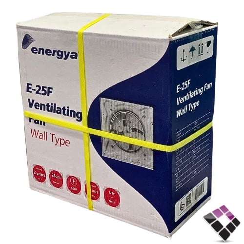مروحة شفط حديد energya كوري 35×35 رقم E-25F