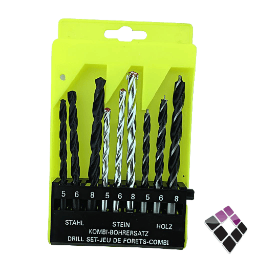 طقم ريش دريل مشكلة جدار + حديد + خشب KOMBI صيني