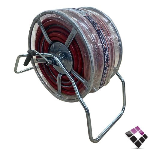 لي ماء العايد لون أحمر مع بكرة حديد طول 50 متر مقا...