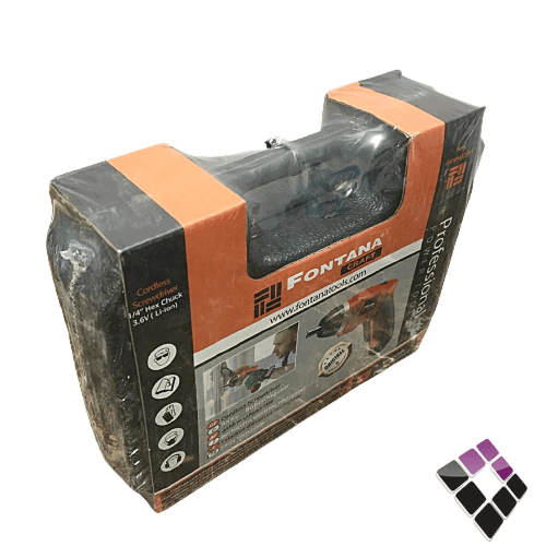 دريل مفك + بطرية + شاحن فونتانا FONTANA صيني 3.6 ف...