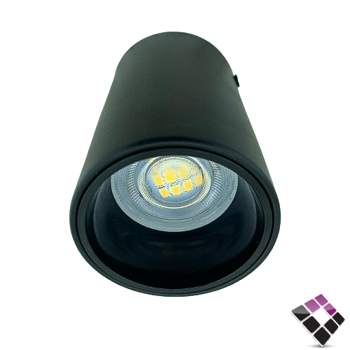 جرم سلندر المنيوم ثابت مفرد لمبة GU10-LED خارجي لط...