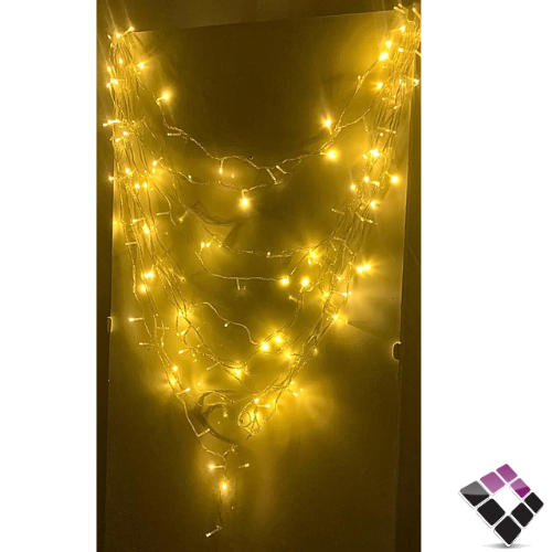 لي زينة موديل حبل انارة LED بارزة لون أصفر صيني طو...