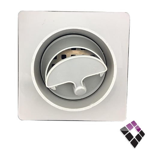 صفاية كروم قاعدة بلاستيك + شبك مربعات + رداد 15*15...