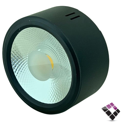 External LED cylinder flashlight for Hummer HUMMER Chinese round 4" COB lens black mass 3000K yellow 15W