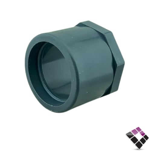 نقاص بلاستيك رمادي ضغط 80 بارد PVC شانيل 2"×1.5"