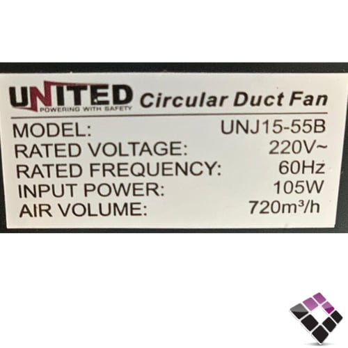 مراوحة شفط سقف مخفي نفاثة حديد يونايتد UNITED سعود...