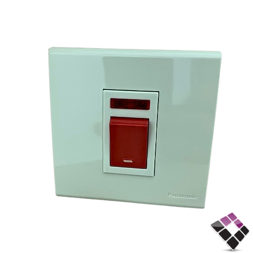 مفتاح مكيف أبيض عريض 7×7 باناسونيك Pansonic 45A