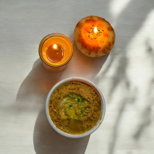 شموع الفول كرك خبز منفوخ