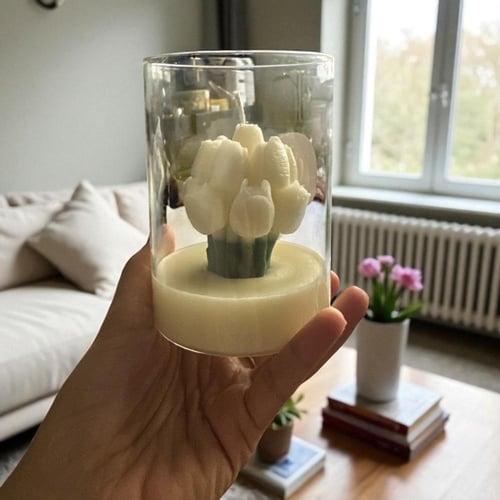 شمعة زهرة التوليب