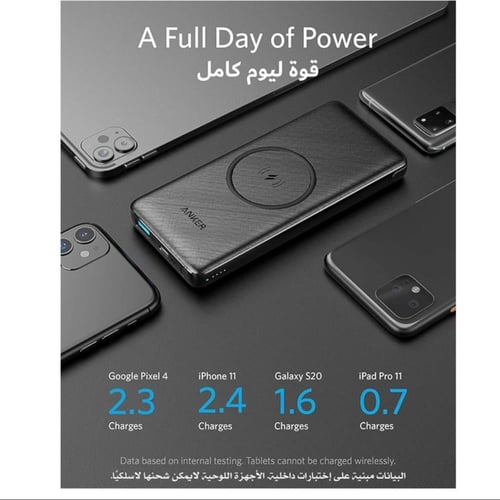 بنك طاقة الاسيلكي من انكر Power core lll sense 10k