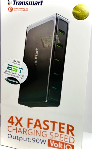شاحن خمس منافد من tronsmart 90W سريع