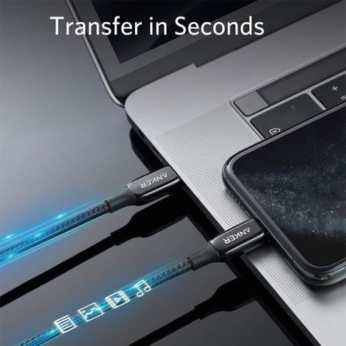 سلك شاحن انكر باورلاين بلس الاصدار الثالث من Type-...