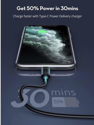 كيبل ايفون مذخل PD من راف باور