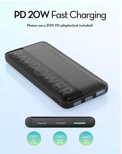 باور بنك بقوة 10الف من راف باور