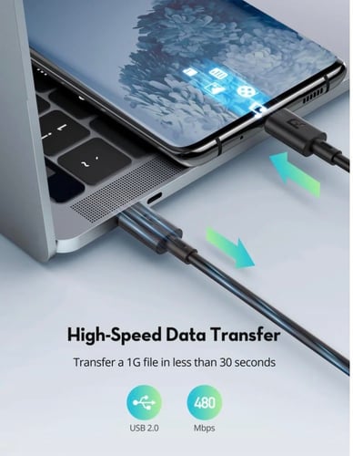 كيابل من راف باور كيبل 2M و كيبل 1M تيب سي/ تايب س...